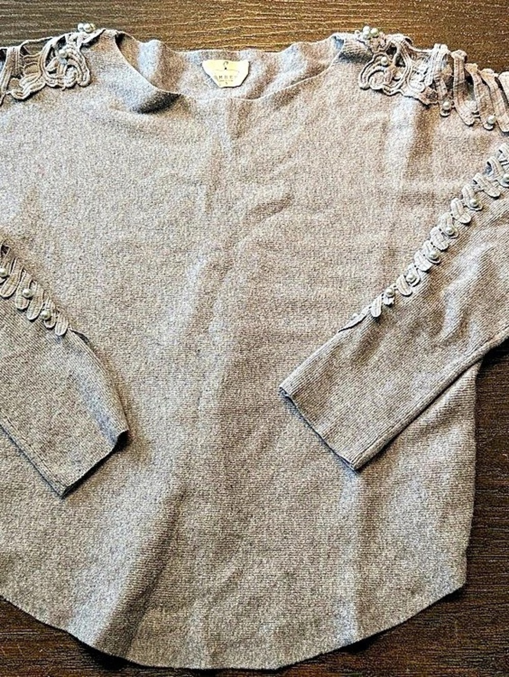 Ember Long Sleeve Top in Gray Size Small